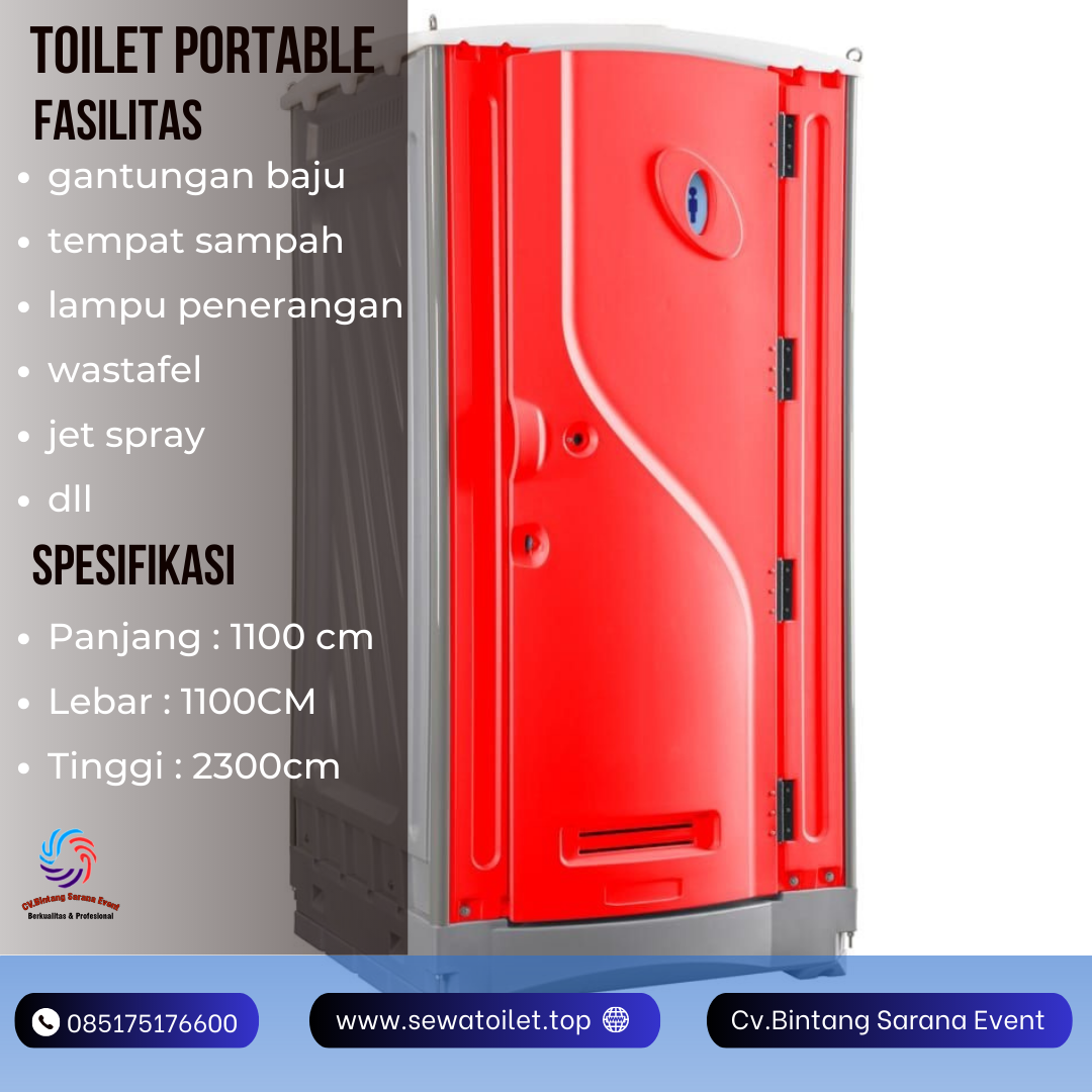 Sewa Toilet Portable HDPE Menteng Jakarta Pusat