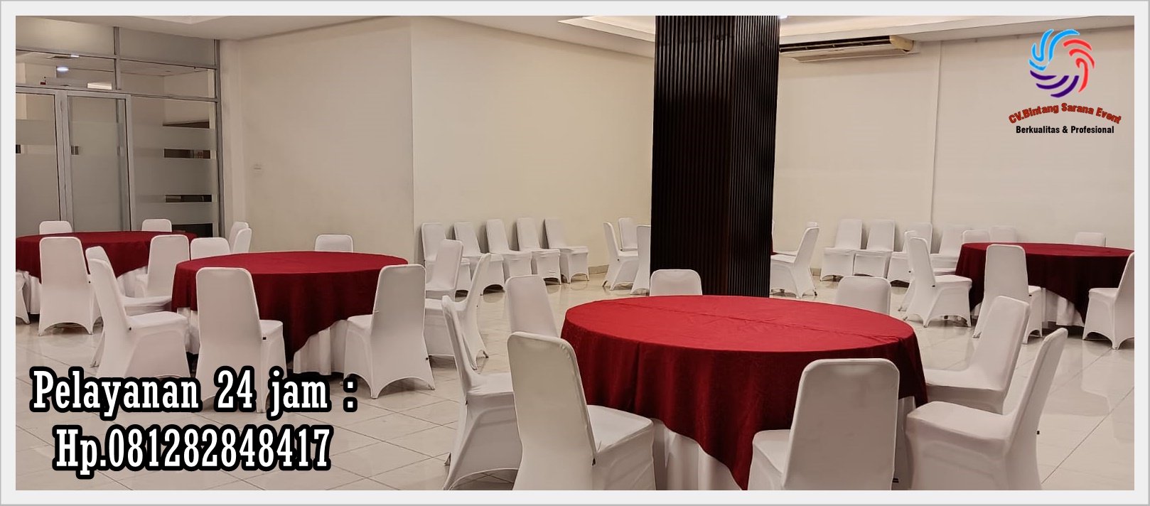 Sewa Round Table Diameter 180 cm Termurah Di Balaraja