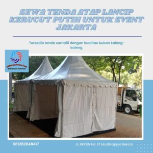 Sewa Tenda Atap Lancip Kerucut Putih Untuk Event Jakarta Sewa Tenda Atap Lancip Kerucut Putih Untuk Event Jakarta