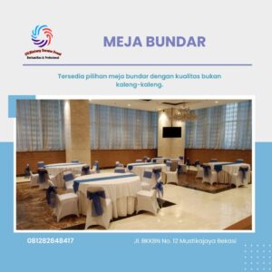 Sewa Kursi Meja Cover Nuansa Putih Terbaik Jakarta