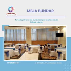 Sewa Kursi Meja Cover Nuansa Putih Terbaik Jakarta