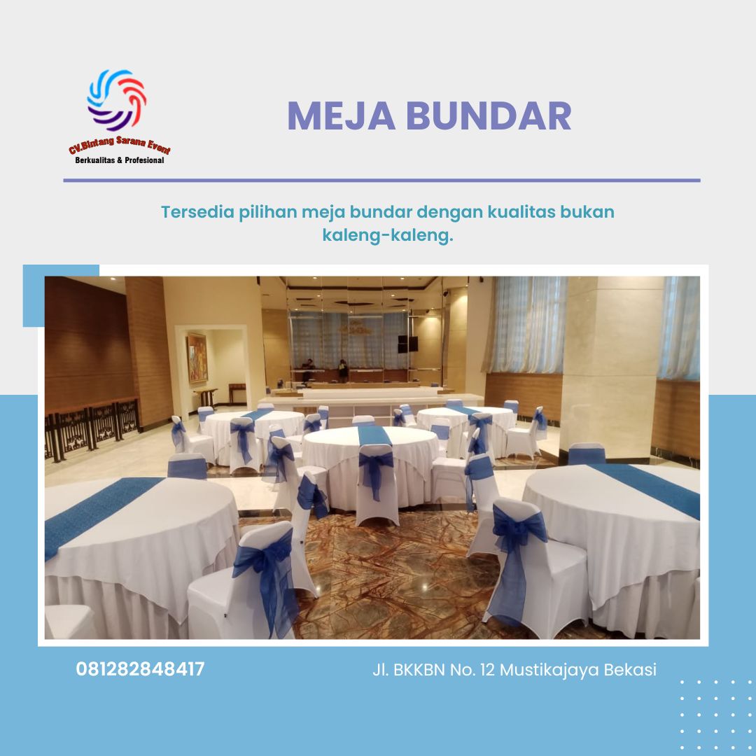 Sewa Kursi Meja Cover Nuansa Putih Terbaik Jakarta