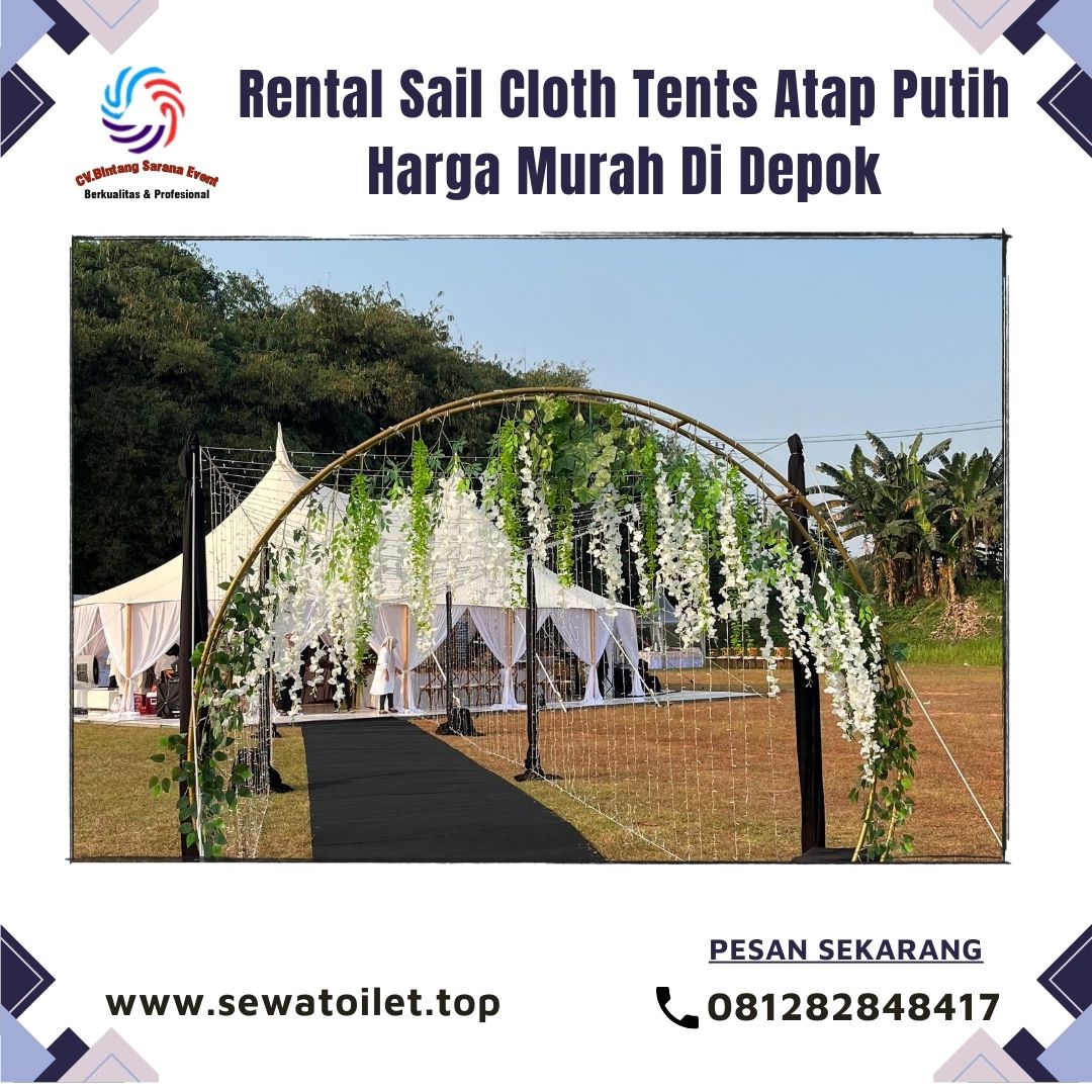 Rental Sail Cloth Tents Atap Putih Harga Murah Di Depok