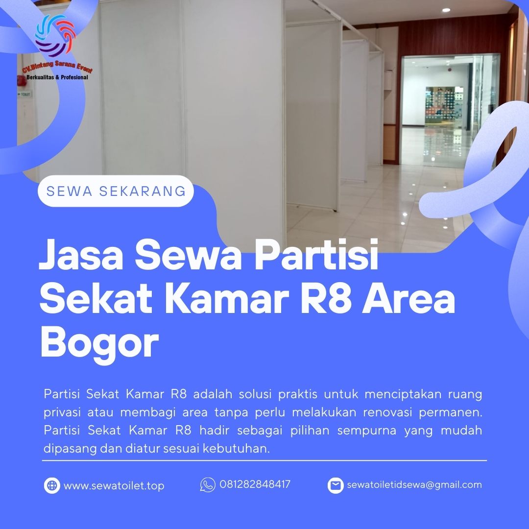 Jasa Sewa Partisi Sekat Kamar R8 Area Bogor
