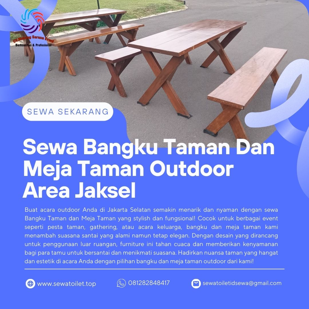 Sewa Bangku Taman Dan Meja Taman Outdoor Area Jaksel (3) Sewa Bangku Taman Dan Meja Taman Outdoor Area Jaksel
