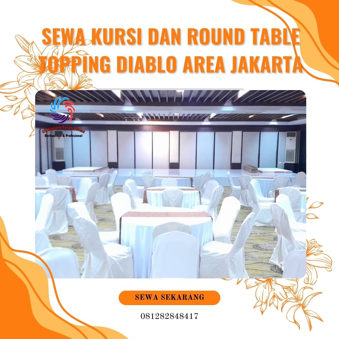 Sewa Kursi Dan Round Table Topping Diablo Area Jakarta