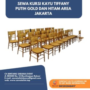 Sewa Kursi Kayu Tiffany Putih Gold Dan Hitam Area Jakarta Sewa Kursi Kayu Tiffany Putih Gold Dan Hitam Area Jakarta