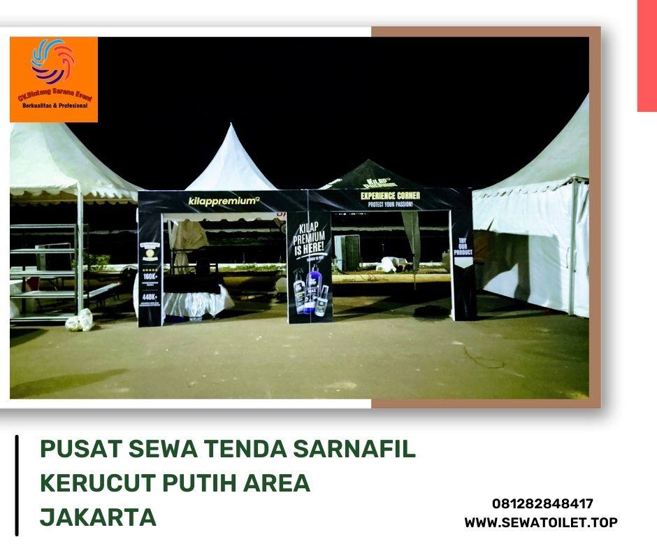 Pusat Sewa Tenda Sarnafil Kerucut Putih Area Jakarta