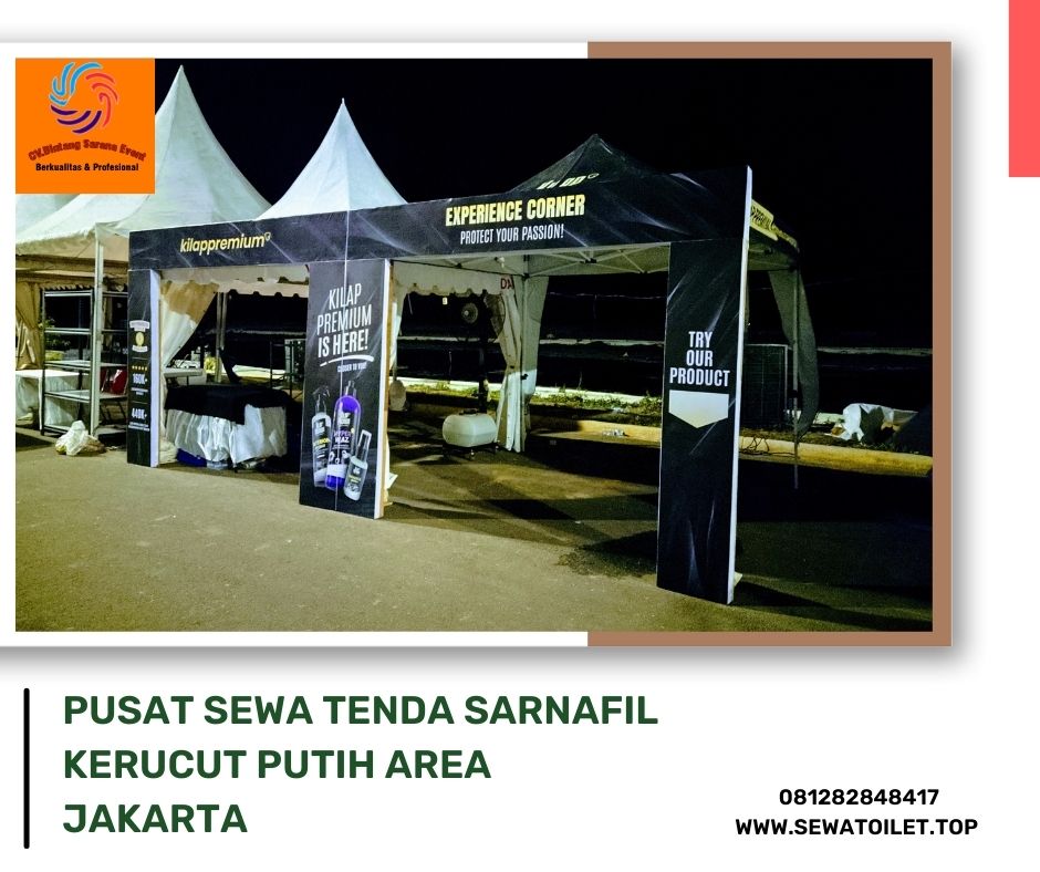 Pusat Sewa Tenda Sarnafil Kerucut Putih Area Jakarta