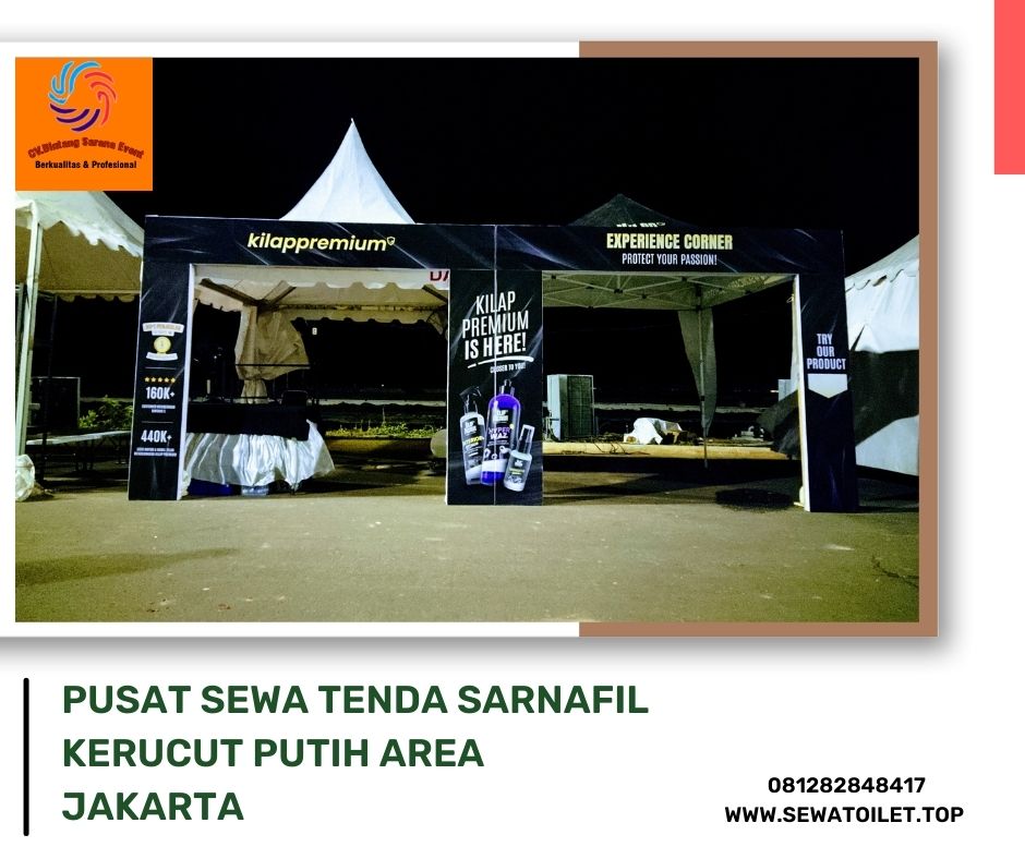 Pusat Sewa Tenda Sarnafil Kerucut Putih Area Jakarta