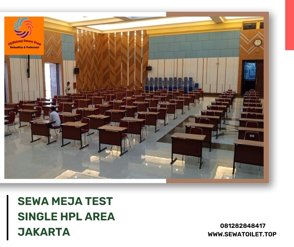 Sewa Meja Test Single HPL Area Jakarta