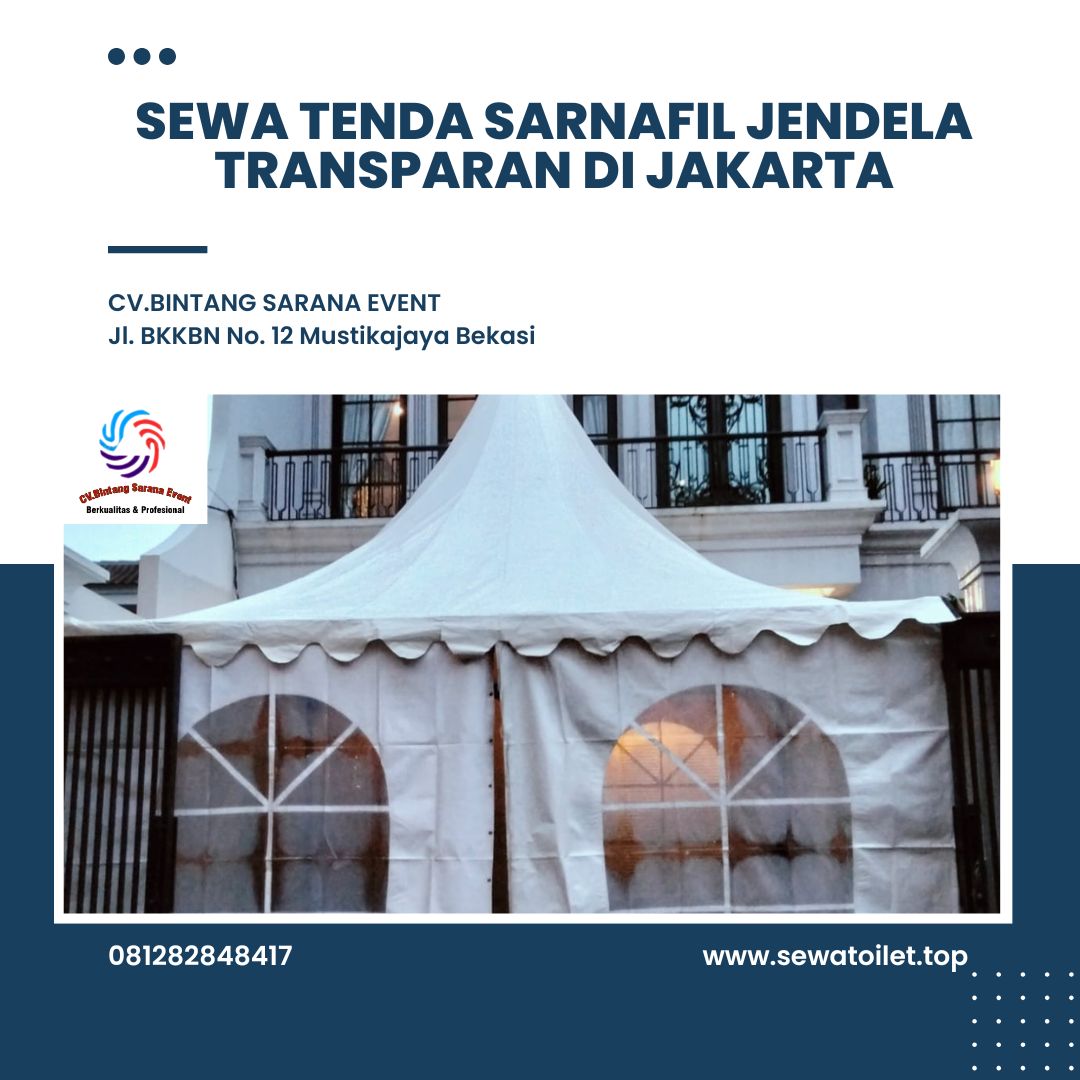 Sewa Tenda Sarnafil Jendela Transparan Di Jakarta