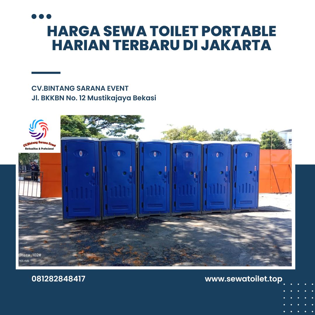 Harga Sewa Toilet Portable Harian Terbaru di Jakarta