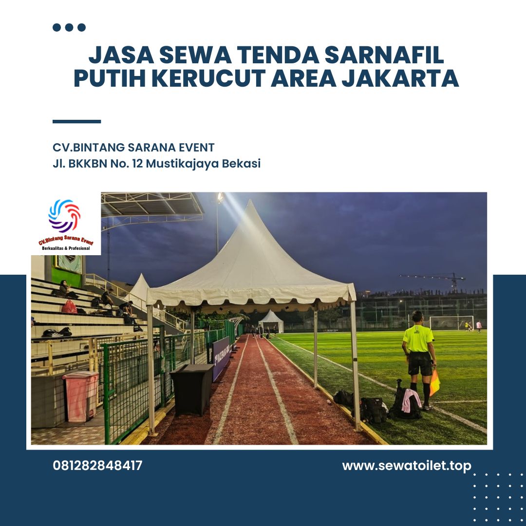 Jasa Sewa Tenda Sarnafil Putih Kerucut Area Jakarta