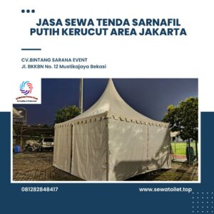 Jasa Sewa Tenda Sarnafil Putih Kerucut Area Jakarta