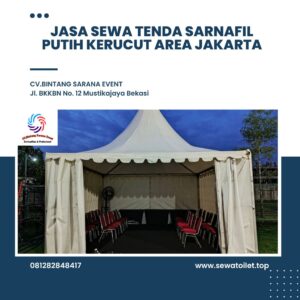 Jasa Sewa Tenda Sarnafil Putih Kerucut Area Jakarta