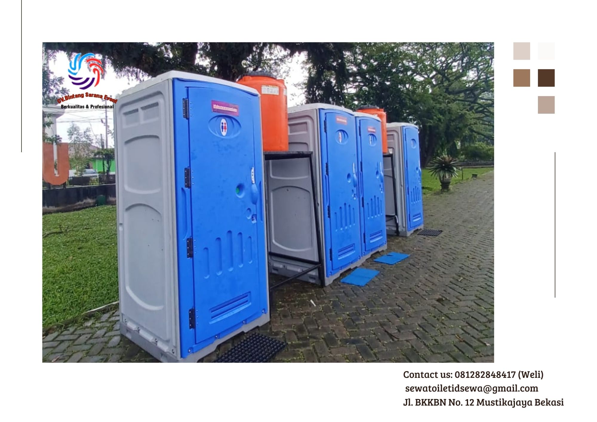 Sewa Toilet Portable Single Cabin Area Bandung