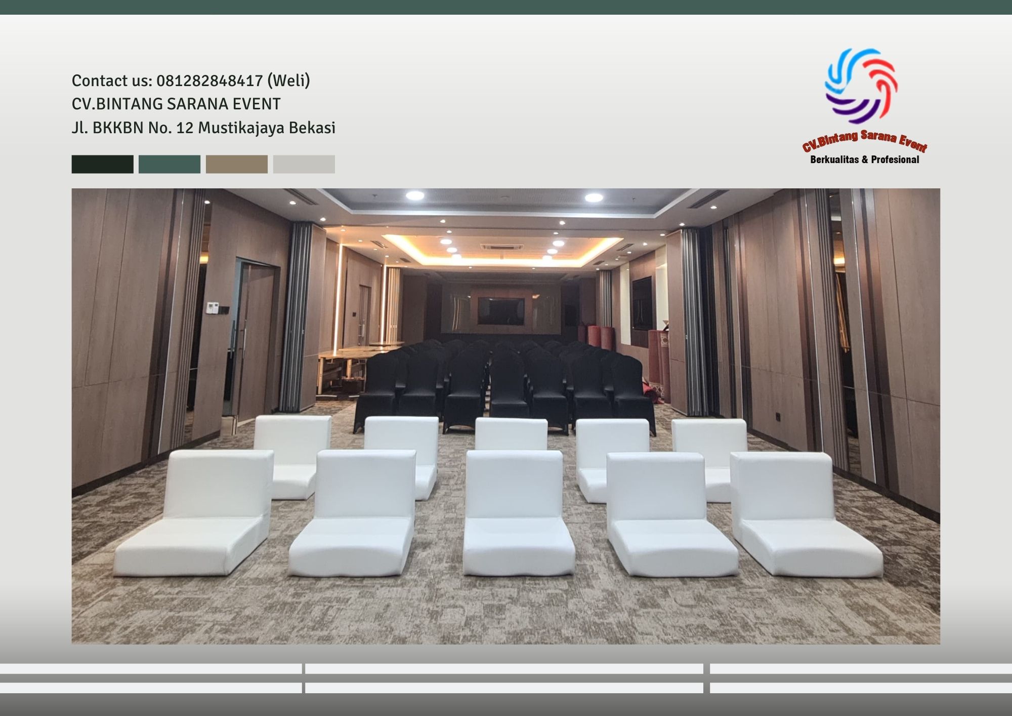 Jasa Sewa Sofa Lesehan Kotak Warna Hitam Dan Putih Area Jakarta
