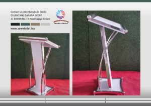 Pusat Sewa Podium Acrylic, Kayu, Stainless VIP Jakarta