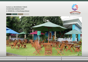 Sewa Meja Kursi Taman Outdoor dan Tenda Parasol Di Jakarta