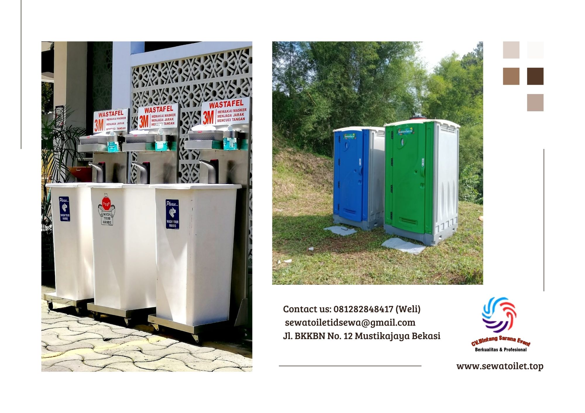 Sewa Toilet Dan Wastafel Portable Berkualitas di Jakarta
