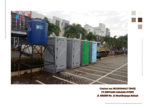 Rental Toilet Portable Single Cabin Bahan HDPE di Jakarta