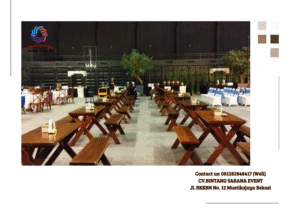 Sewa Meja Kursi Taman Kayu Outdoor di Jakarta Bogor