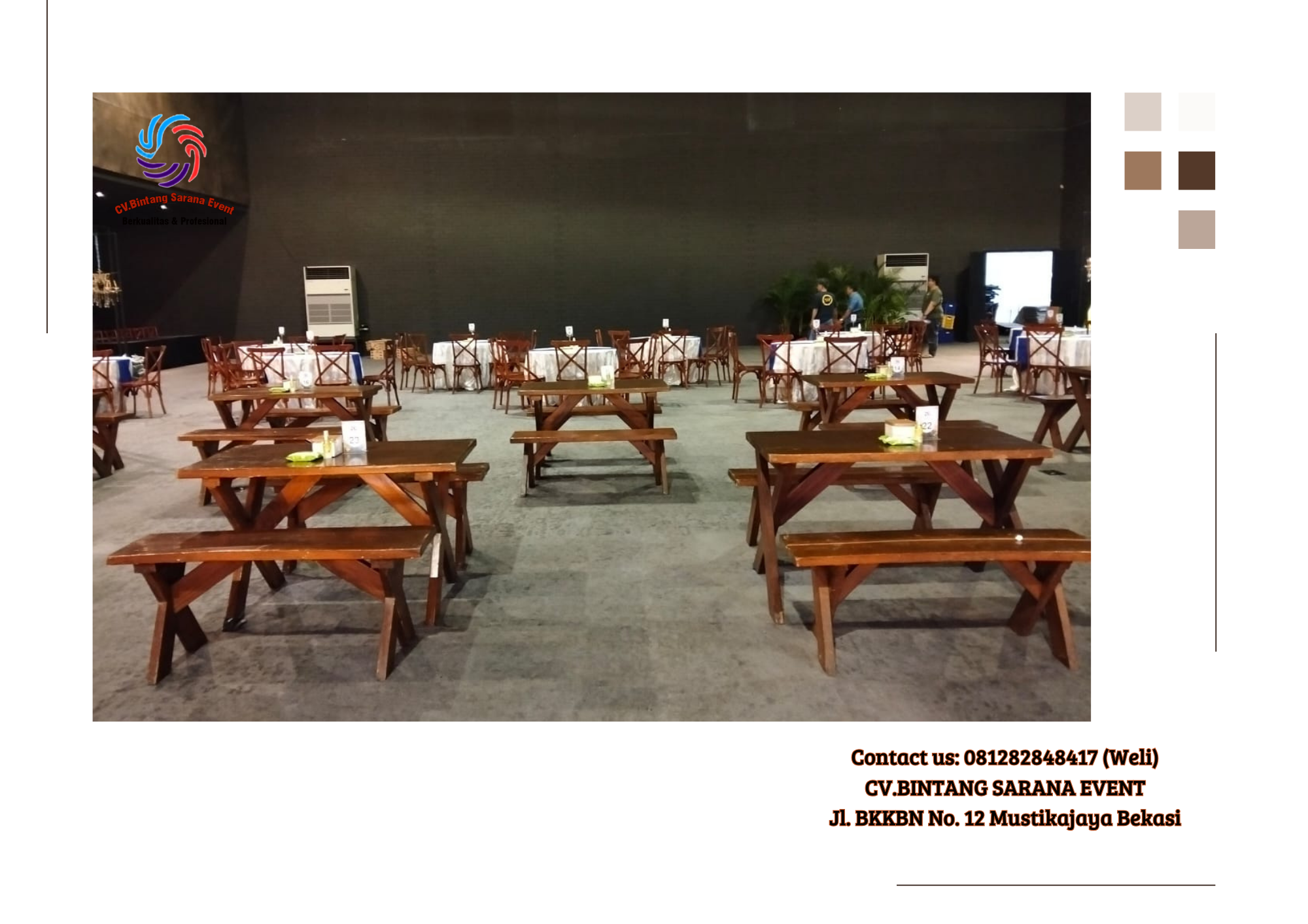 Sewa Meja Kursi Taman Kayu Outdoor di Jakarta Bogor Sewa Meja Kursi Taman Kayu Outdoor di Jakarta Bogor