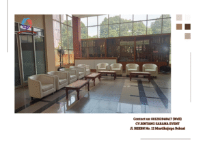 Sewa Sofa Putih Dan Hitam Type Oval di Jakarta