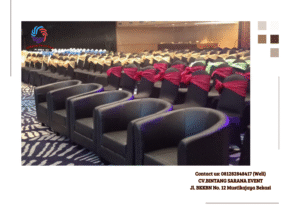 Sewa Sofa Putih Dan Hitam Type Oval di Jakarta