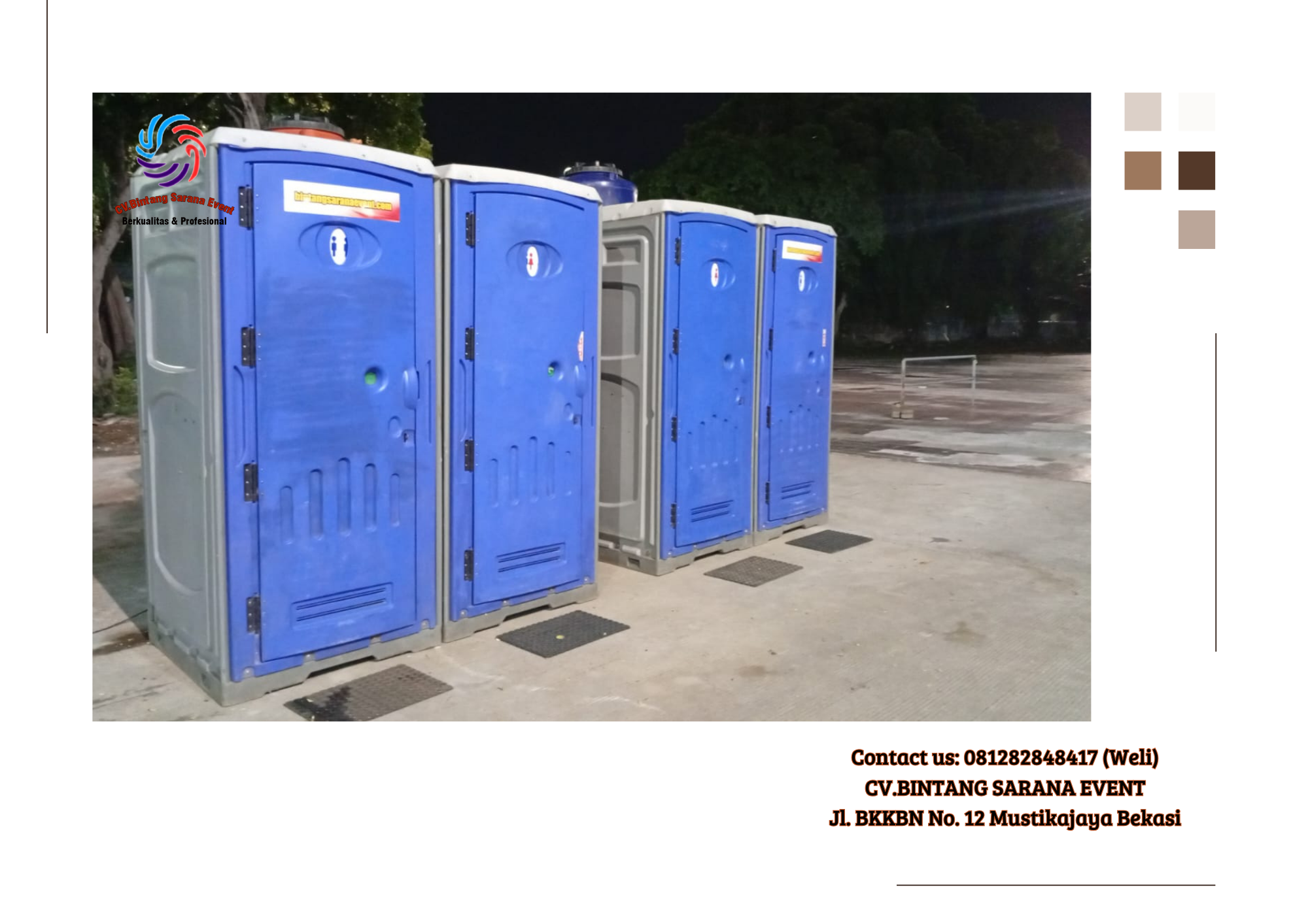 Sewa Toilet Portable Bersih Pelayanan 24 Jam di Jakarta