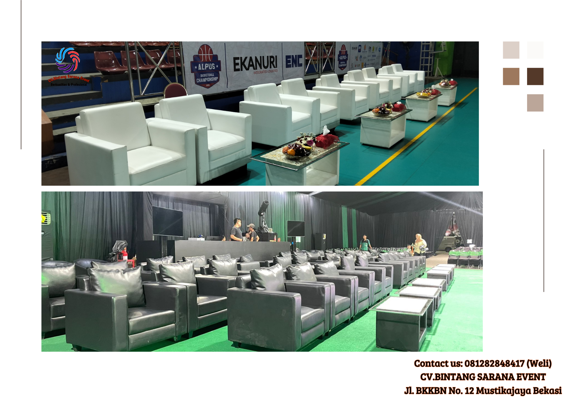 Jasa Sewa Sofa Putih Dan Sofa Hitam di Jakarta