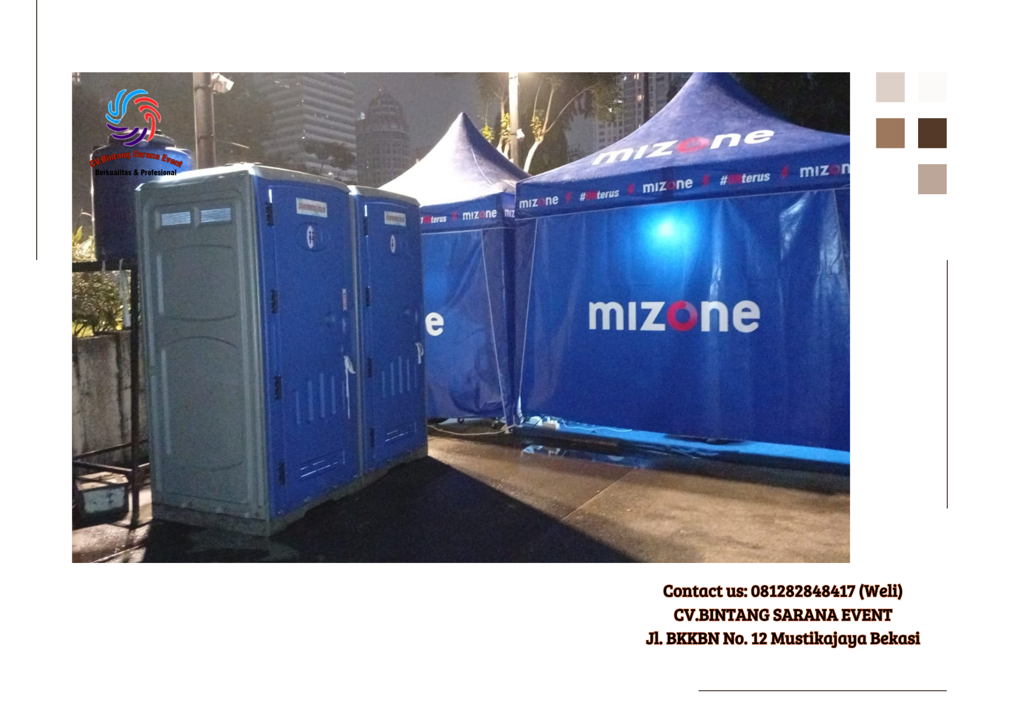 Pusat Sewa Toilet Portable Stok Banyak di Jakarta