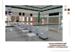 Rental Sofa Model Oval Putih di Jakarta