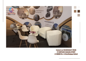 Rental Sofa Model Oval Putih di Jakarta