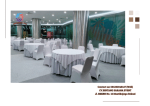 Rental Round Table D180cm Aneka Warna Dan Model Cover Jakarta