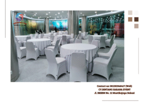 Rental Round Table D180cm Aneka Warna Dan Model Cover Jakarta