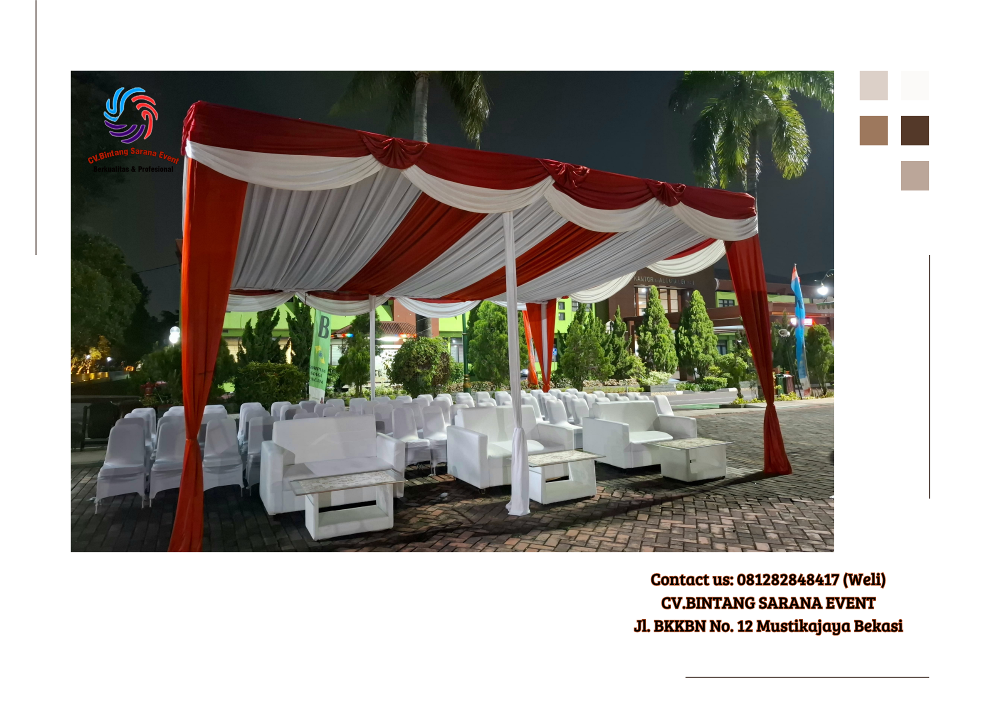 Sewa Tenda, Kursi, Sofa Area Bekasi