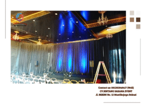 Jasa Sewa Tirai Lotto Hitam Tebal Jakarta