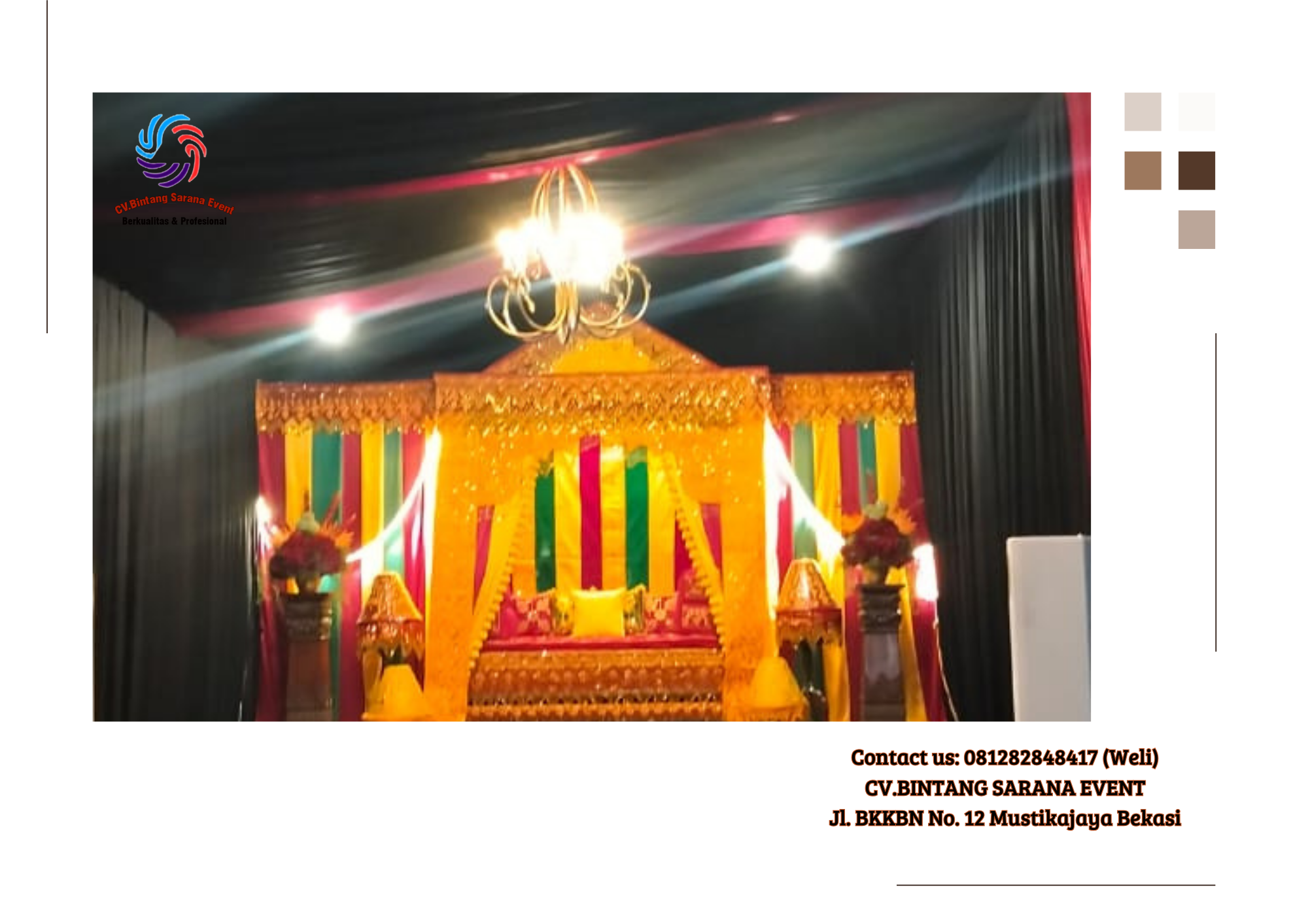 Pusat Sewa Tenda Aneka Dekorasi Serut Plafon Juntai Jakarta