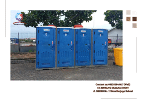 Sewa Toilet Portable Warna Biru di Jakarta
