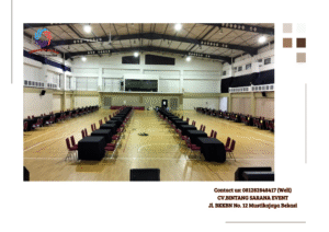 Sewa Meja Kotak 120×80 cm Taplak Hitam Jakarta