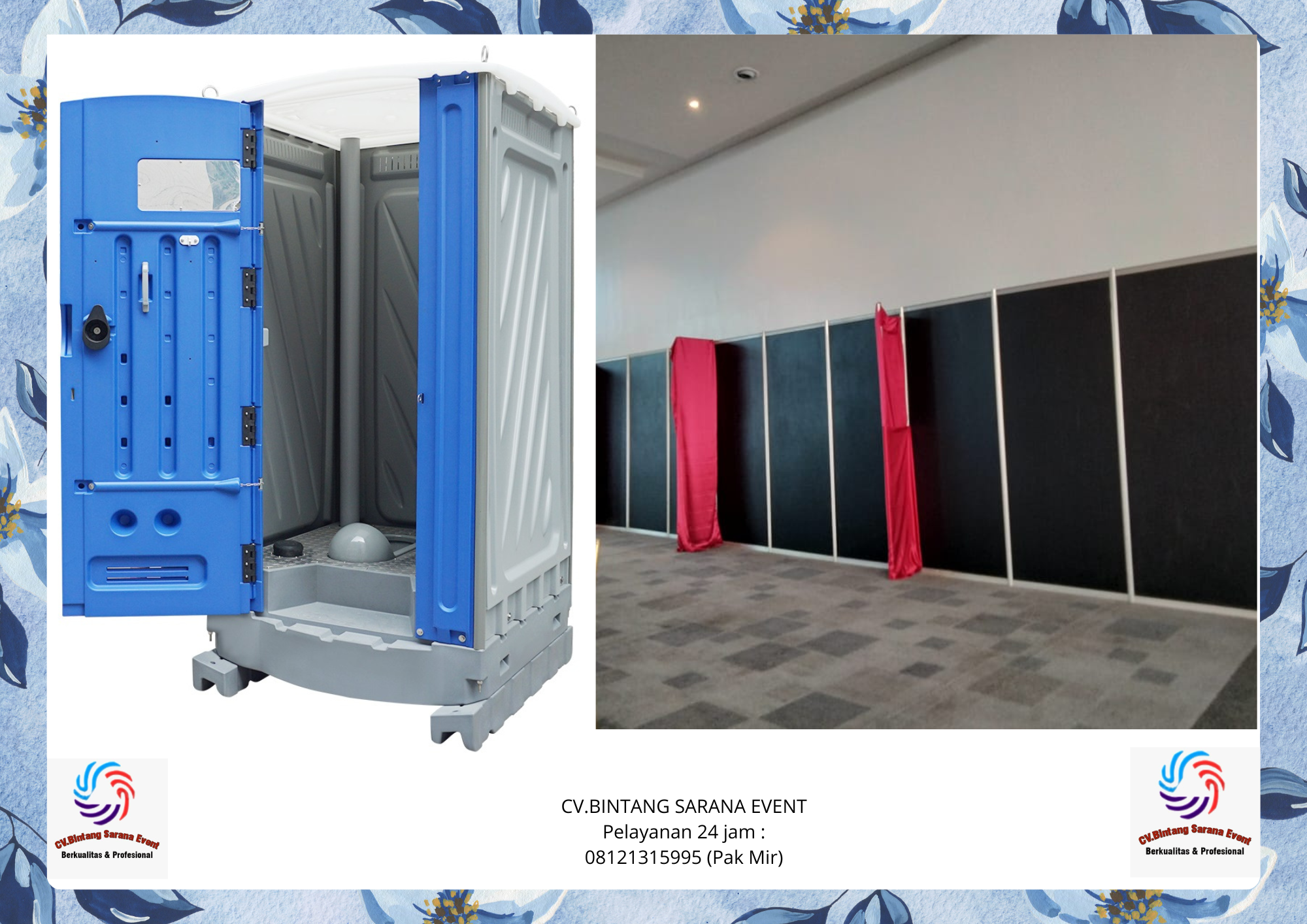Rental Partisi Dan Toilet Portable Area Jakarta