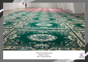 Sewa Karpet Permadani Hijau Dan Sofa Lesehan Putih Jakarta