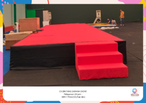 Sewa Panggung Poni Hitam Karpet Merah Jakarta