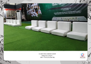 Sewa Sofa Putih Type Lesehan Dan Meja Kaca Vip Jakarta
