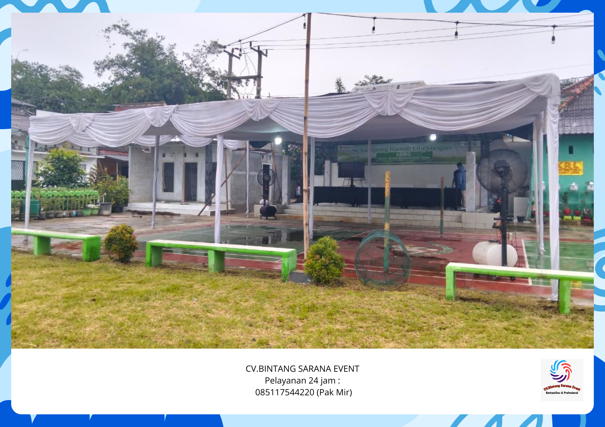 Sewa Tenda Plafon Putih Model Gudang Jakarta