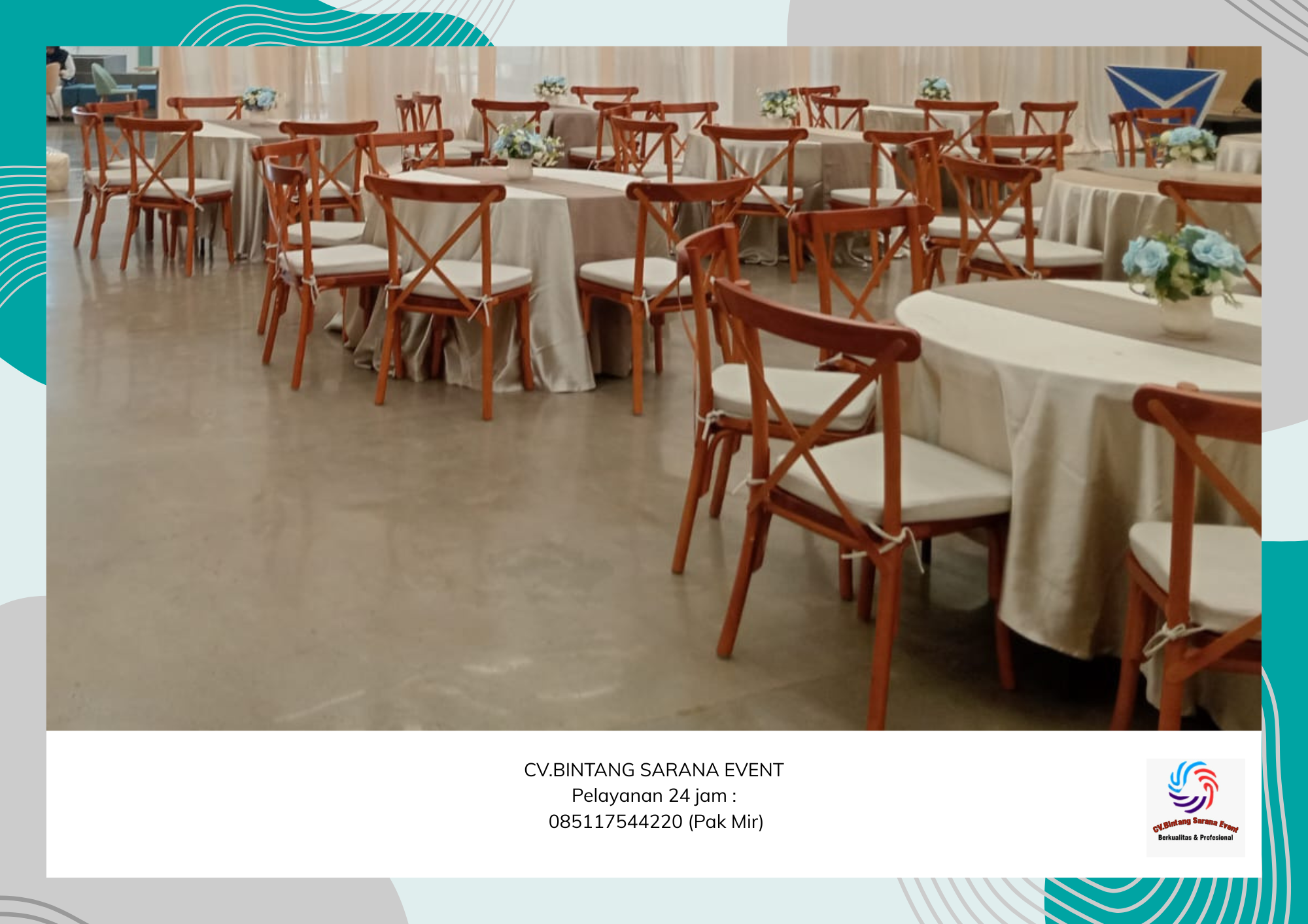 Sewa Kursi Cross Back Atau Kursi Silang Area Bogor