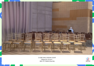 Sewa Kursi VIP Tiffany Dan Tiang pembatas area Event Jakarta