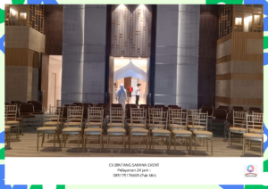 Sewa Kursi VIP Tiffany Dan Tiang pembatas area Event Jakarta